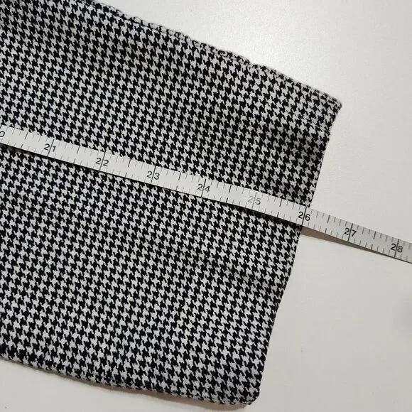 Lauren Ralph Lauren Black White Houndstooth Ankle Pants Career Dark Academia 14 - Picture 12 of 12